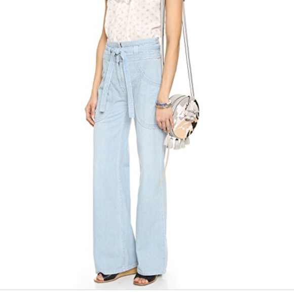 Ulla Johnson Denim - Ulla Johnson High Waisted Lorient Denim Trousers